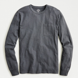 J.Crew: Garment-dyed Slub Cotton Long-sleeve T-shirt