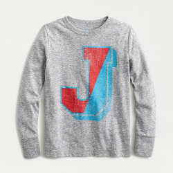 J.Crew: Kids\' Long-sleeve Letterman T-shirt