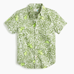 J.Crew: Kids\' short-sleeve button-down in palm print