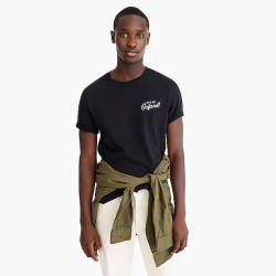 J.Crew X Oxford Pennant logo script graphic T-shirt : Men t ...