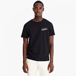 J.Crew X Oxford Pennant logo script graphic T-shirt : Men t ...