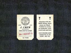 J. Crew Selvedge Denim | Branding | Fashion labels, Label ...