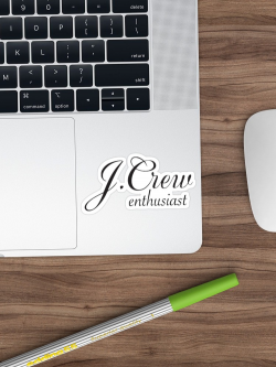 J.Crew enthusiast sticker | Sticker