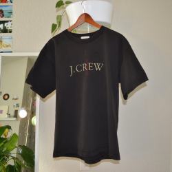 Vintage 90s J. Crew logo tee. The tee is in perfect... - Depop