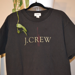 Vintage 90s J. Crew logo tee. The tee is in perfect... - Depop
