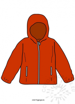 Red jacket Kids Clothing clipart – Coloring Page