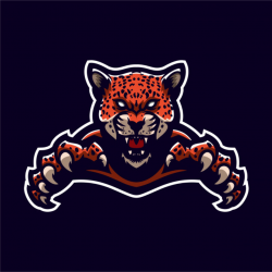 Jaguar leopard esport gaming mascot logo template Vector ...