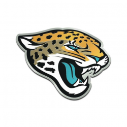 NFL Jacksonville Jaguars Metallic Freeform Logo Auto Emblem