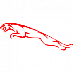 Red jaguar icon - Free red car logo icons