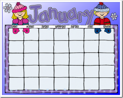 January clip art calendars dromfig top - Clipartix