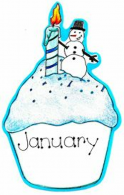 jan birthday clipart | January Birthday Cupcake - Open Door ...