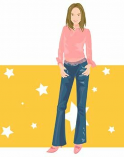 Free Jeans Girl Vector 2s Clipart and Vector Graphics ...