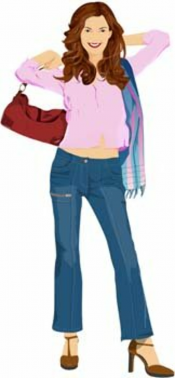Free Jeans Girl Vector 15s Clipart and Vector Graphics ...