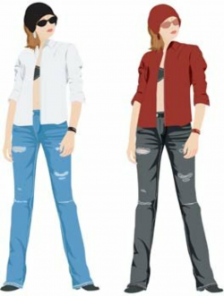 Free Jeans Girl Vector 18s Clipart and Vector Graphics ...