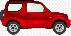 Jeep, Car, Red, transparent png image & clipart free download