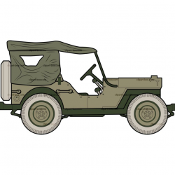 Willys army jeep silhouette clipart vector - Clip Art Library