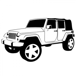Jeep PNG Black And White Transparent Jeep Black And White.PNG Images ...