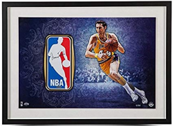 Amazon.com: JERRY WEST Autographed Lakers Framed Logo Man ...