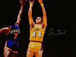 Jerry West Autographed Los Angeles Lakers 16x20 Shooting P.F. Photo-PSA/DNA  Auth