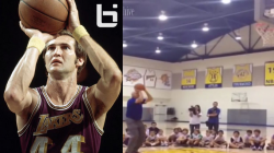 75 Year Old Jerry West Puts On Shooting Exhibition At Kids ...