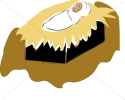 Swaddled Baby Jesus Clipart | Baby Jesus Clipart