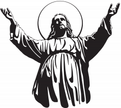 Jesus christ clipart black and white 1 » Clipart Station