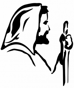 Jesus clip art black and white free clipart images 3 2 - ClipartCow ...