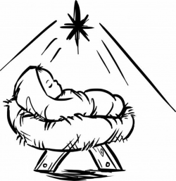 Baby Jesus Clipart Black White   101 Clip Art | Prep | Nativity ...