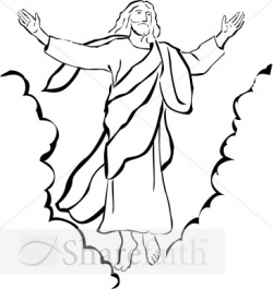 jesus clipart black and white jesus resurrection black and white ...
