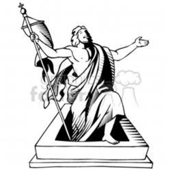 Christ has risen clipart. Royalty-free clipart # 164908