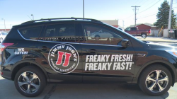 Jimmy John\'s gifts Columbus employee with new car