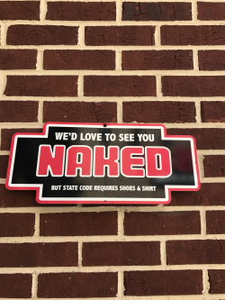 The GA state dress code sign outside my local Jimmy Johns ...