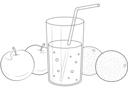 Fruit Juice coloring page | Free Printable Coloring Pages