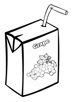 Box Drink Coloring Pages - Clip Art Library