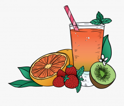 Juice Clipart Mixed Fruit - Juice, Cliparts & Cartoons - Jing.fm