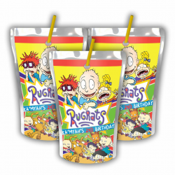 12 Personalized Rugrats Party Juice Pouch Label | Rugrats Party | Birthday  Supplies | Roadster Racer Caprisun Label | Capri Sun | Rugrats Party Favors
