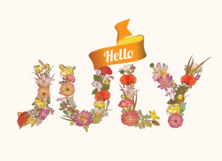 Hello Floral Letters premium clipart - ClipartLogo.com