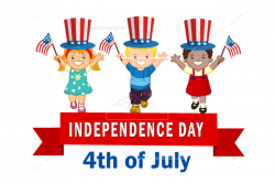 Happy July 4th Ethnic Kids | Free vectors, illustrations, graphics, clipart  ...