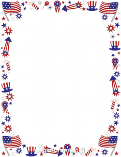 Pin by Muse Printables on Patriotic Printables | Page borders, 4th ...