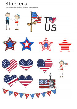4th of July Sticker Clipart - KidsPressMagazine.com