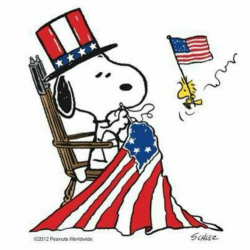 Snoopy ❤ American Flag … | RW&B Comp | Snoopy, Peanuts snoopy ...