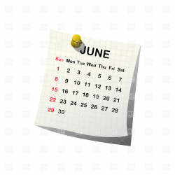 Calendar June Clipart & Free Clip Art Images #24477 - Clipartimage.com