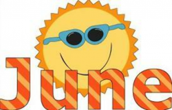 June Sun Orange Clipart