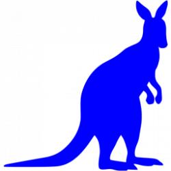 Kangaroo Clipart blue 3 - 256 X 256 Free Clip Art stock ...