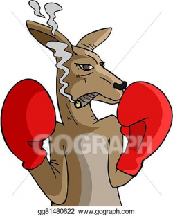 Vector Art - Boxing kangaroo. EPS clipart gg81480622 - GoGraph
