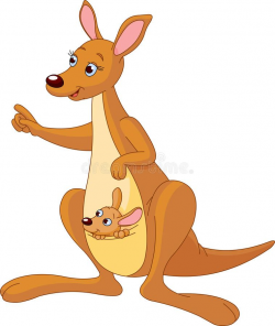 Cartoon Kangaroo And Joey Royalty Free Stock Photography ...