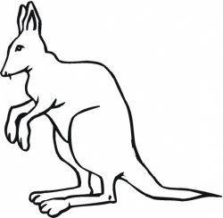 Free Kangaroo Outline, Download Free Clip Art, Free Clip Art ...