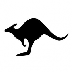 kangaroo silhouette | Kangaroo drawing, Kangaroo, Cartoon pics