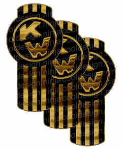 Black and Gold Kenworth Kit Emblem Skins