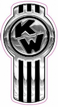 Graphics Inc Sign Kenworth Badge Version 2 Chrome Decal 5\